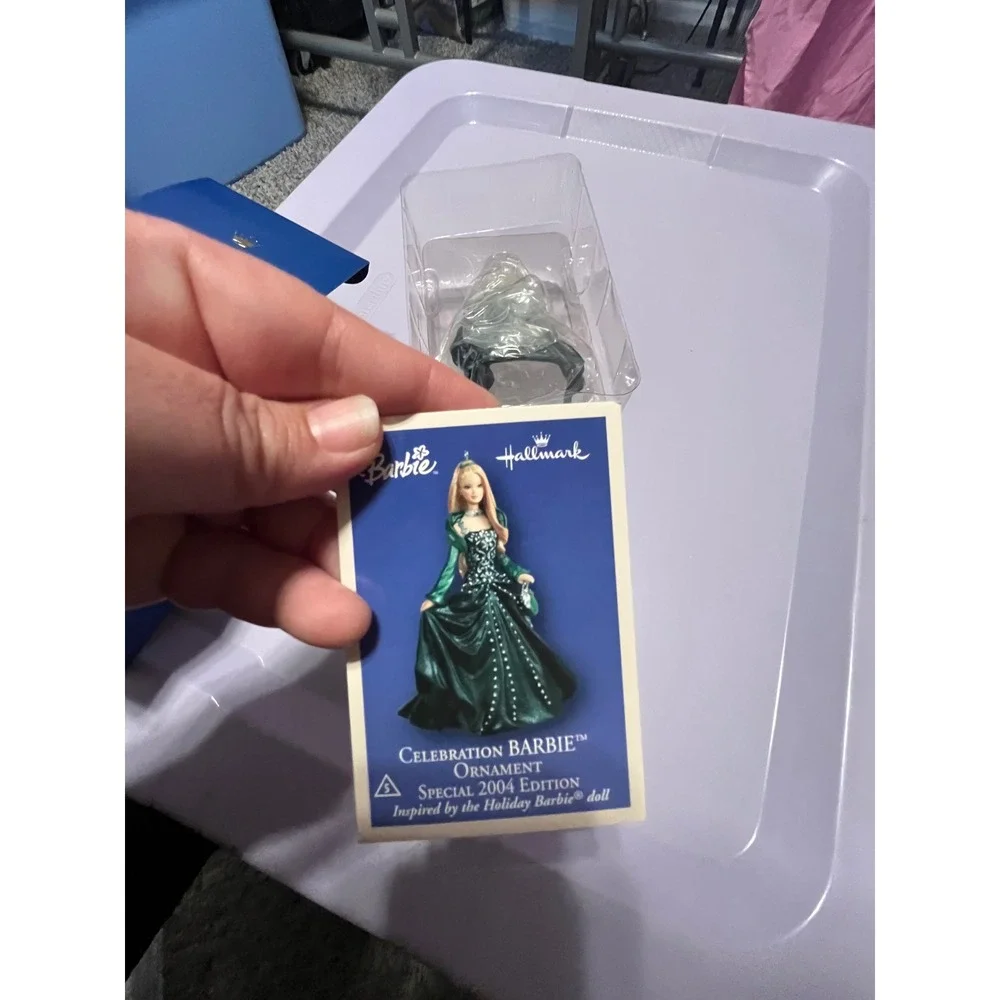 Hallmark Keepsake Celebration Barbie Ornament Special 2004 Edition Green Gown